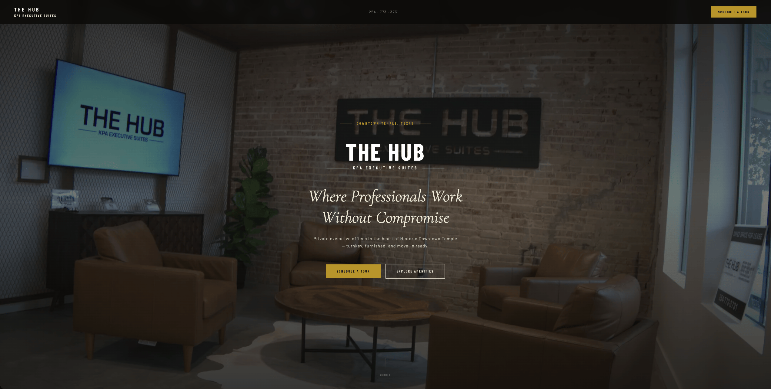 The Hub KPA Executive Suites website